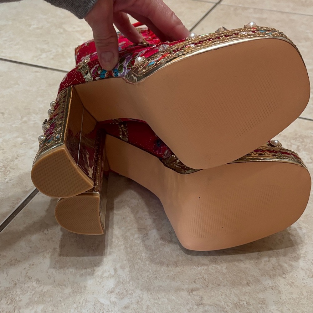 Azalea Wang Richie Rich Platform Boots - Brand New - Picture 6 of 10